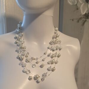 Elegant Multi-Strand Pearl Necklace